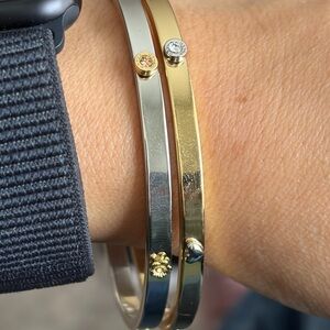 Coach Gold and Silver Heart Bracelets